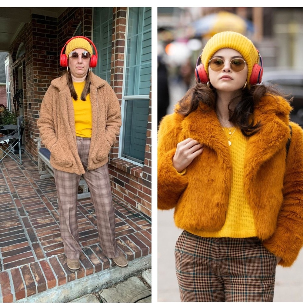Mabel Only Murders Halloween Costume Pants Shirt Jacket Glasses Selena Gomez Med